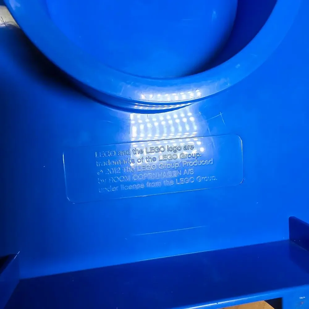 LEGO 4 Stud Royal Blue Storage Brick Cube Stackable Box Container 2012 Great